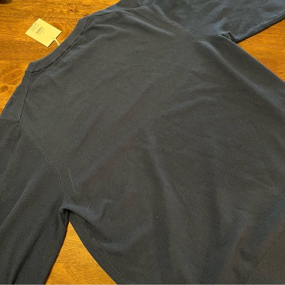 NWT Men's Navy Blue Sweater Long Sleeve Free Assembly Soft Cozy Comfy Neutral - Picture 10 of 15